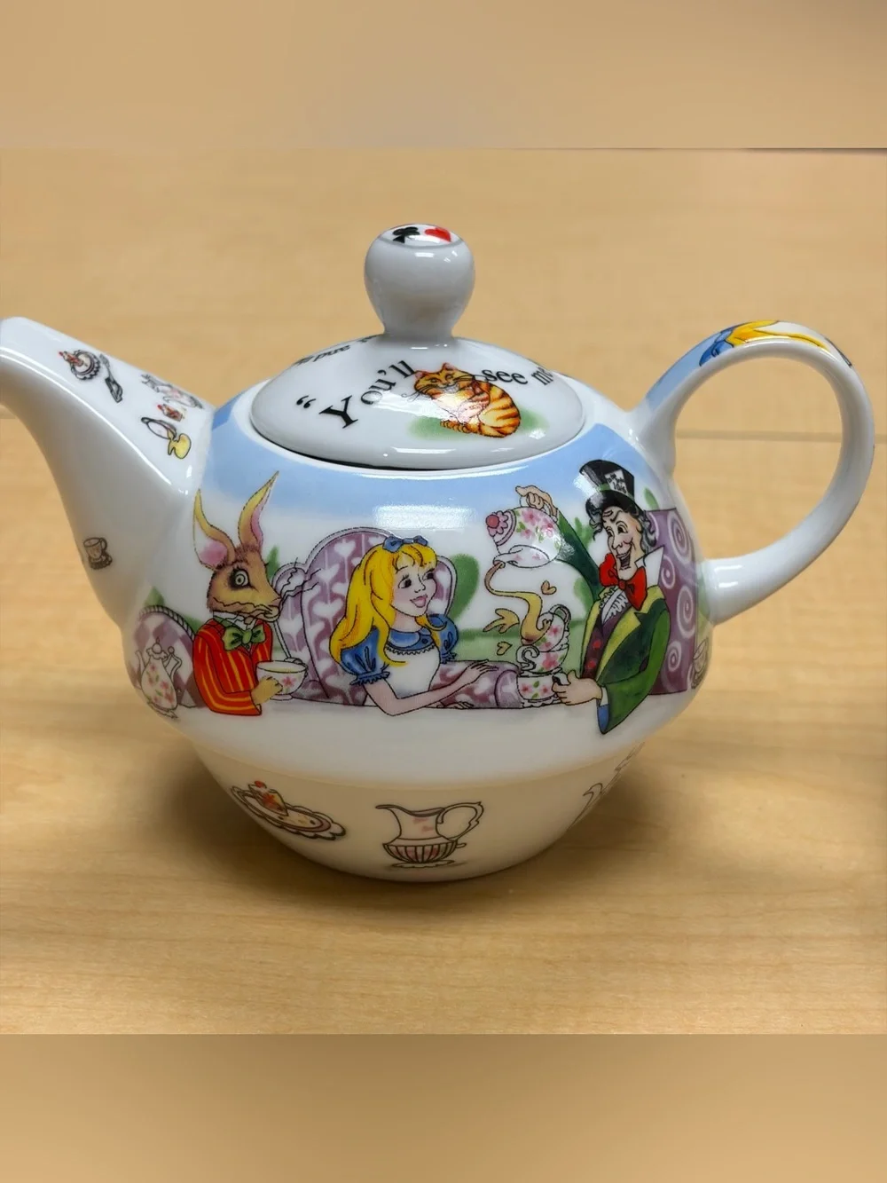Paul Cardew Alice in Wonderland Tea For One Set Teapot & Cup Cardew Design